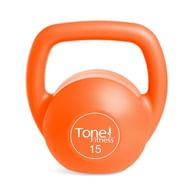 Tone Fitness Vinyl Coated Cement Kettlebell Set